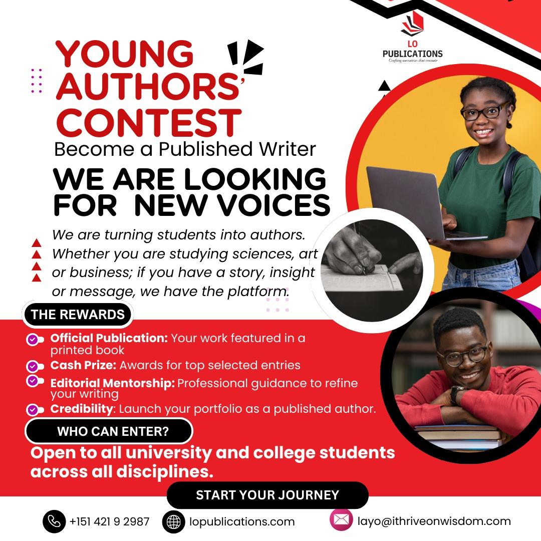 Young Authors Contest Flyer